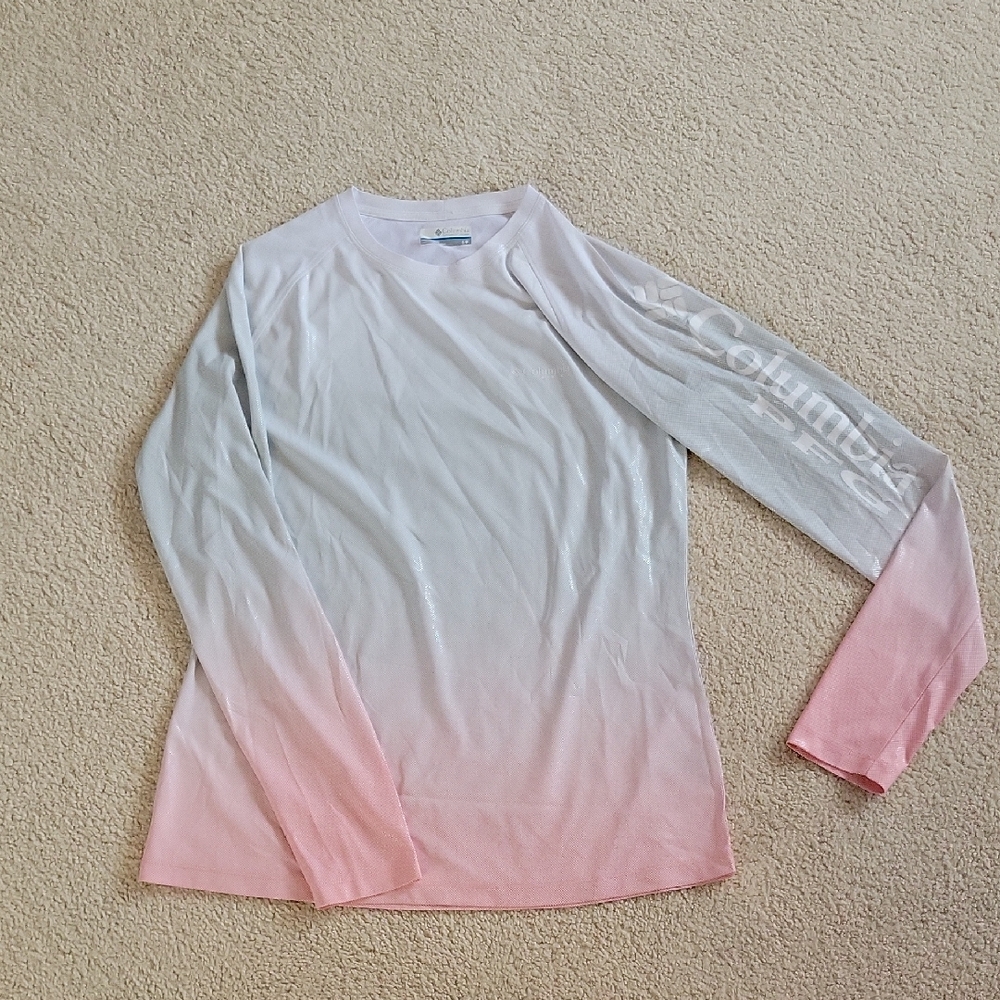 Pink and White Long Sleeve Shirt